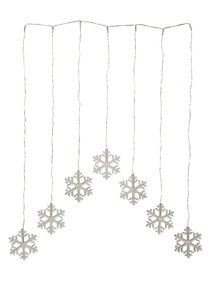 STAR Trading LED-Lichtervorhang "Decy" in Transparent - (B)60 x (H)85 cm - onesize