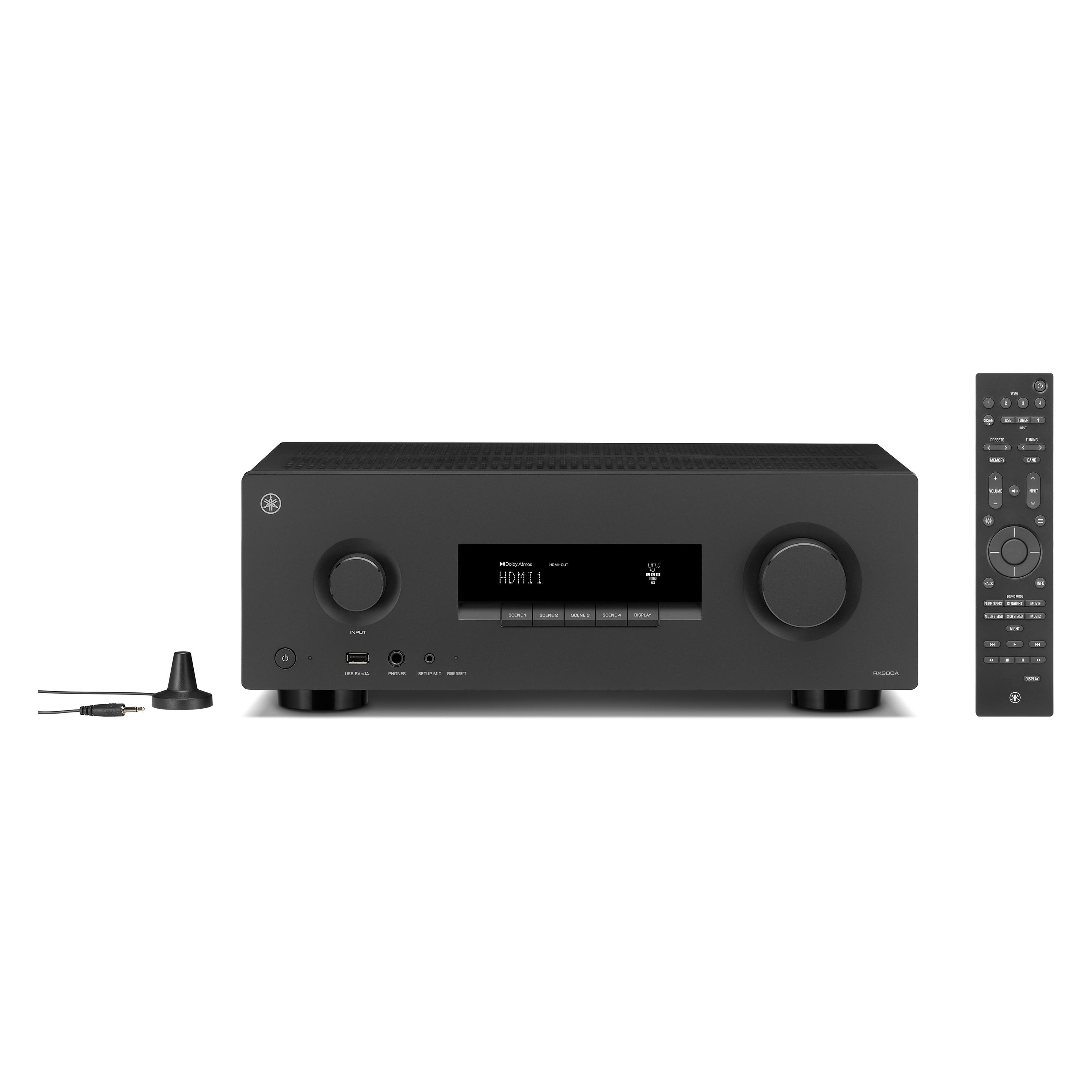 Yamaha RX-300A 5.2-Kanal-AV-Receiver, schwarz (DAB+, FM) (RX300A-BL)