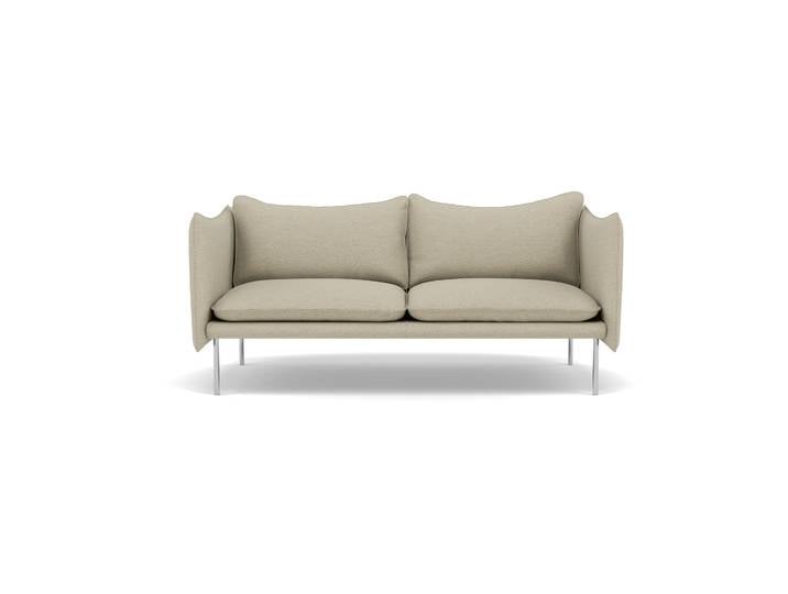 Fogia Tiki Sofa 2 Sitz Barnum 2-teilig-polished stainless steel