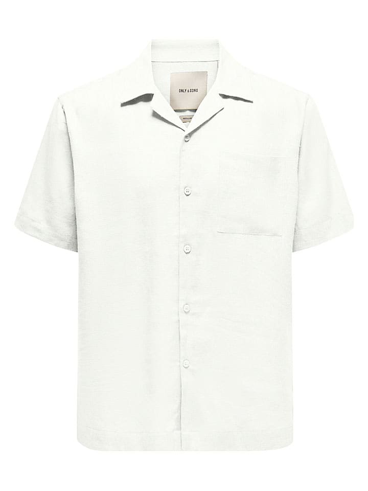 ONLY & SONS Hemd "Onslaurence" in Weiß - S
