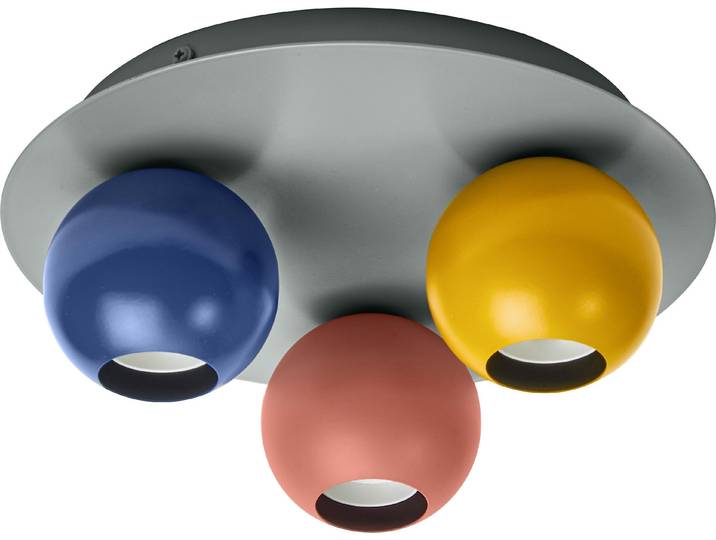 OSRAM Decor Bubble dekorative Deckenleuchte, 3-flammig mit E27 Fassung, 250mm, IP20, Metall, Multicolor
