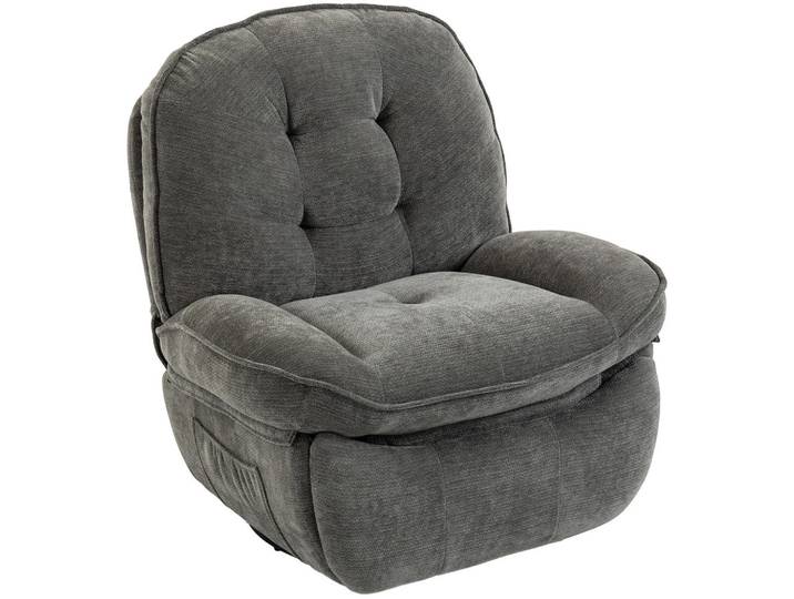 Homcom Relaxsessel Polyester Hellgrau, Füllung: Polyester,Taschenfederkern, einzeln stellbar, 94x104x95 cm, Wohnzimmer, Sessel, Relaxsessel