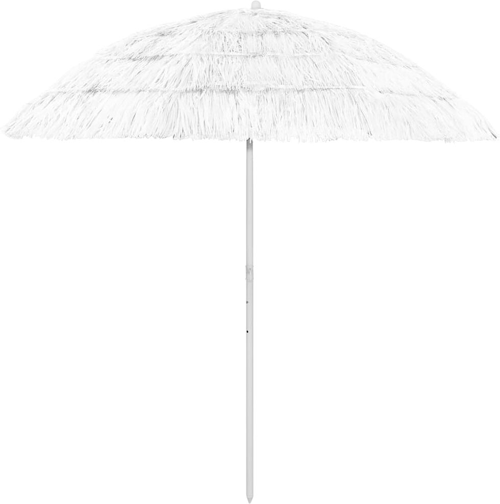 vidaXL Sombrilla de playa Hawaii blanco 240 cm Blanco