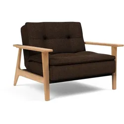 INNOVATION LIVING Sessel Dublexo Frej Eiche Stoff Chocco
