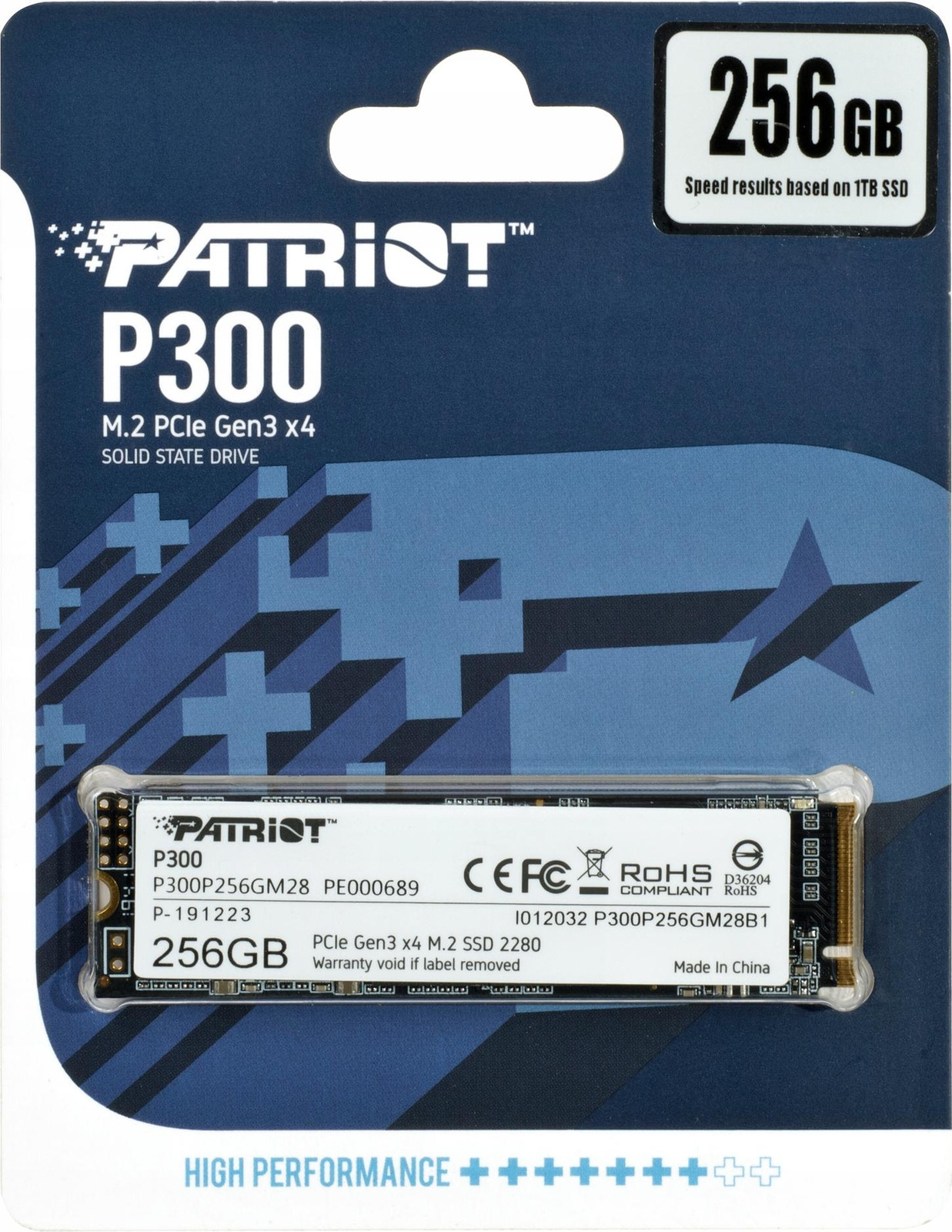 Patriot Memory P300P256GM28 M.2 SSD 256 GB