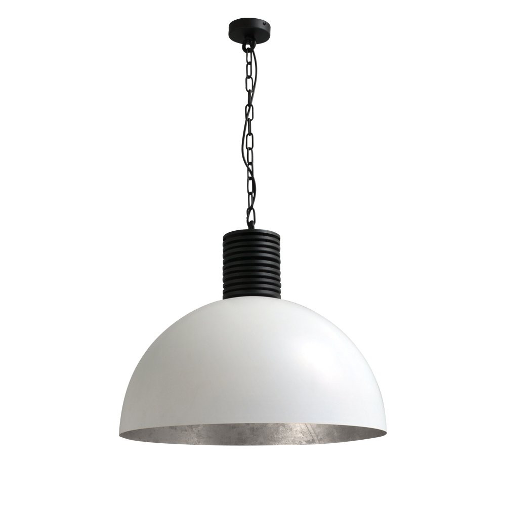 Masterlight Industria Silver 60 industriële hanglamp in zilver en metaal