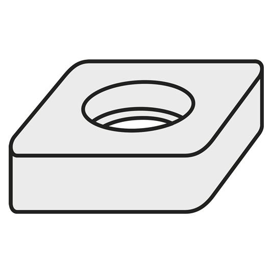 Dormer Wendeplatten-Unterlegscheibe ISO SDW 1103AF:GJ11 Bruttogewicht 4,28g PRAMET - VPE: 10 (SDW 1103AF:GJ11)