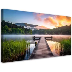 LEINWANDBILD Landschaften 80x40cm