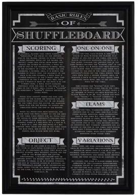Hathaway Shuffleboard Game Rules Wall Art