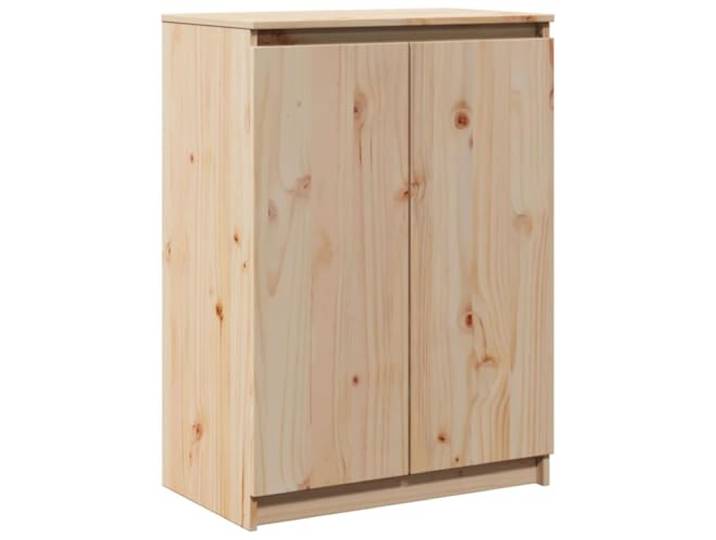 vidaXL Massivholz Kiefer Sideboard mit 3 Fächern Kommode Anrichte Schrank Beistellschrank Mehrzweckschrank Standschrank 60x36x84cm