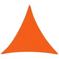 KARAT Sonnensegel Wasserabweisend / Dreieckig / Orange / 5 x 5 x 7 m