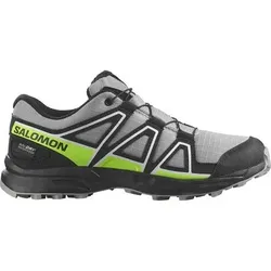 SALOMON Kinder Trekkinghalbschuhe SHOES SPEEDCROSS WP J Alloy/Black/Grgeck, Größe 37 in Grau Grau