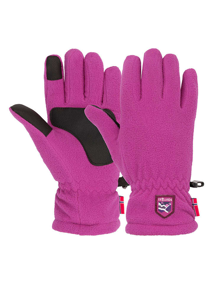 Trollkids Fleece-Handschuhe "Eikedalen" in Beere - 6