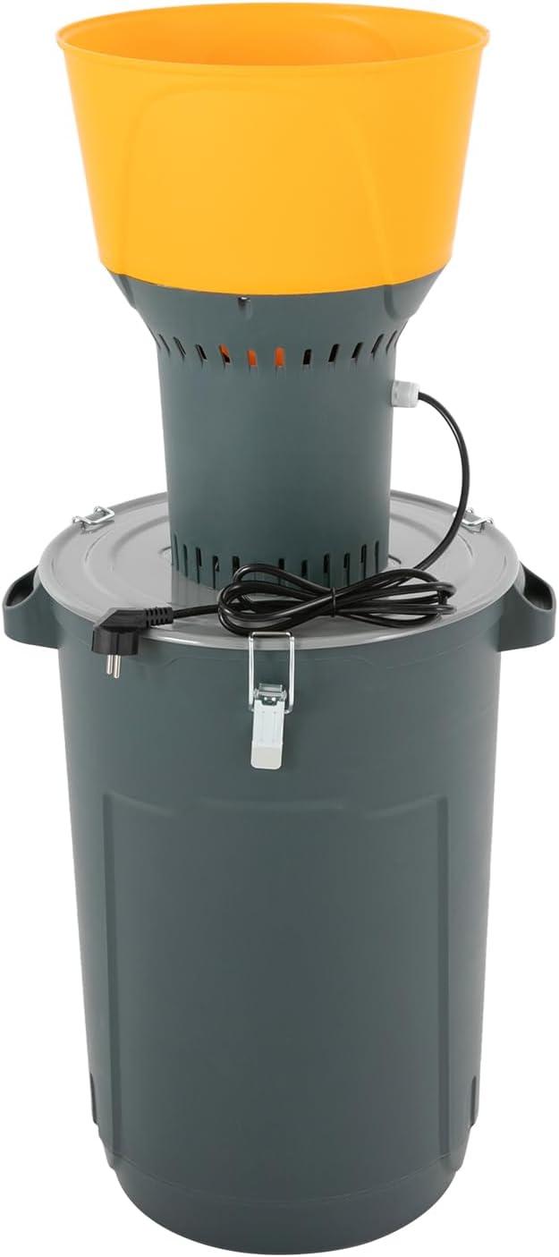 Getreidemühle Elektrisch, Elektrische Getreidemühle, Schrotmühle Grinder Elektrisch 1300W Motor 50L Behälter für Getreide Hafer Mais in Haushalt Küche Landwirtschaft (Silber, 60L)