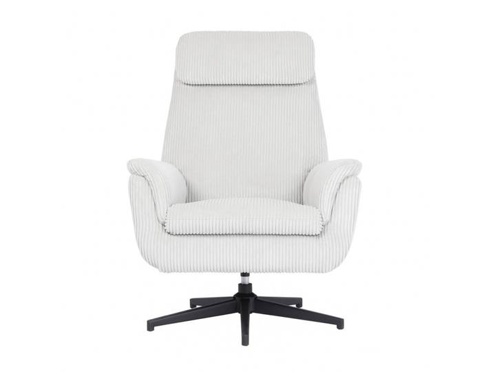 Fauteuil pivotant JONAS tissu beige