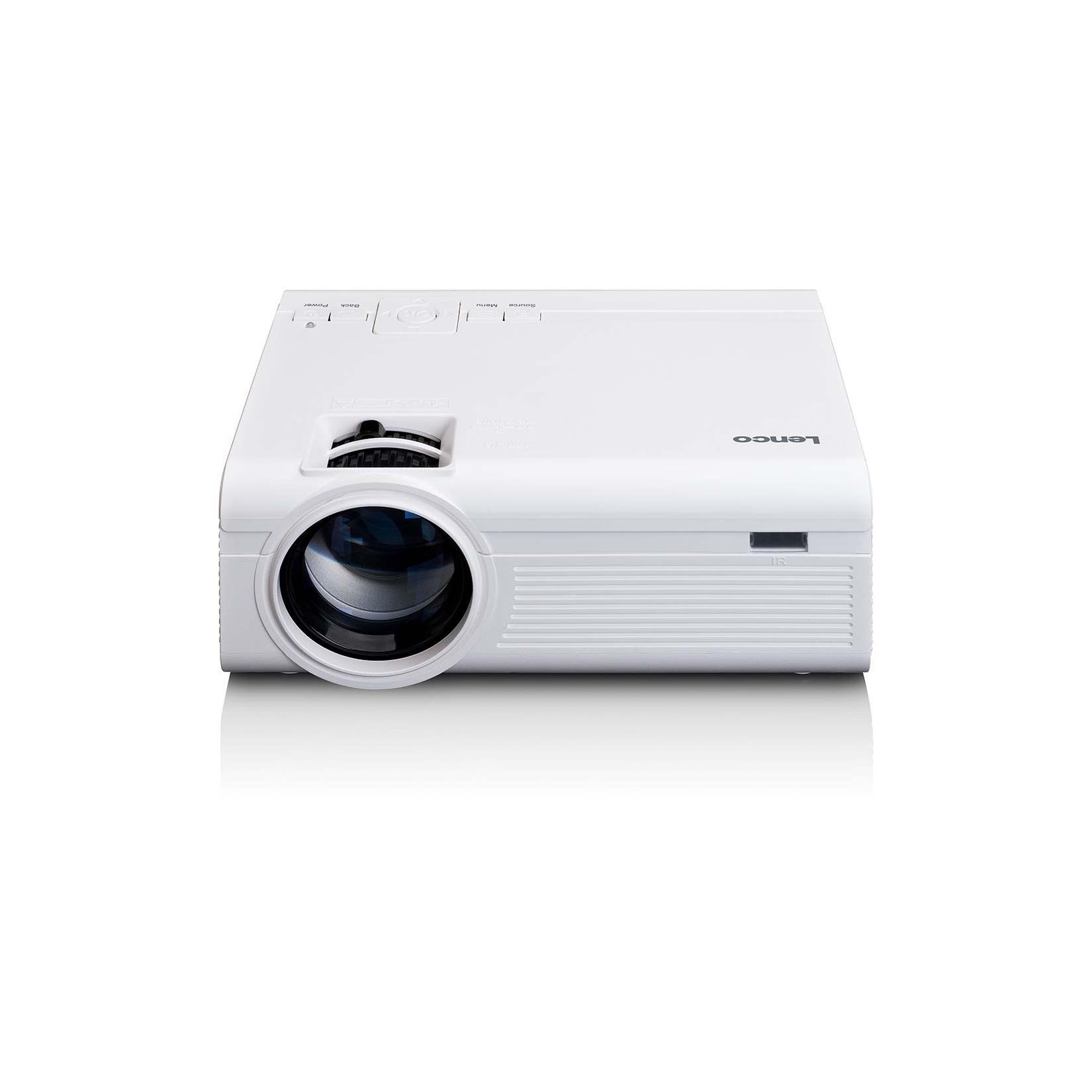 Lenco LCD Projektor mit hoher Auflösung, unterstützt Full HD 1080P Inhalte Weiß
