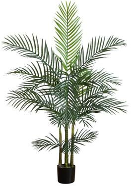 Nearly Natural 5' UV Resistant Artificial Areca Palm Tree (Indoor/Outdoor) - Green