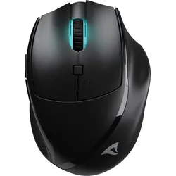 SHARK M25W SW - Maus (Mouse), Funk/USB, RGB, schwarz