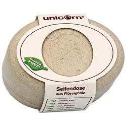 Seifendose Flüssigholz - sahneweiß klein