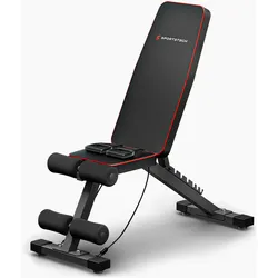 Sportstech Hantelbank BRT250, 7-fach verstellbar (Flach, Schräg & Negativ), klappbar < 5 Min, stabil bis 300 kg