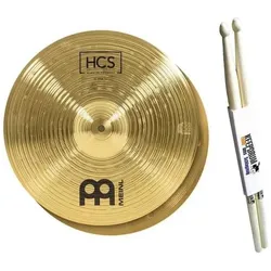Meinl HCS14H HCS 14 Hi Hat Becken mit Drumsticks (14", Becken, HiHat), Becken