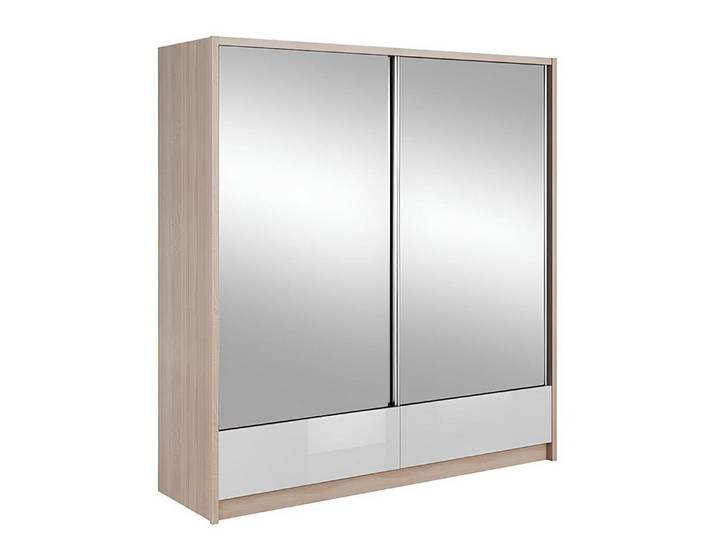Xlmoebel Kleiderschrank Schrank mit Schiebetüren im modernen Archiv-Design (Kleiderschrank Aria II 200) Hergestellt in Europa
