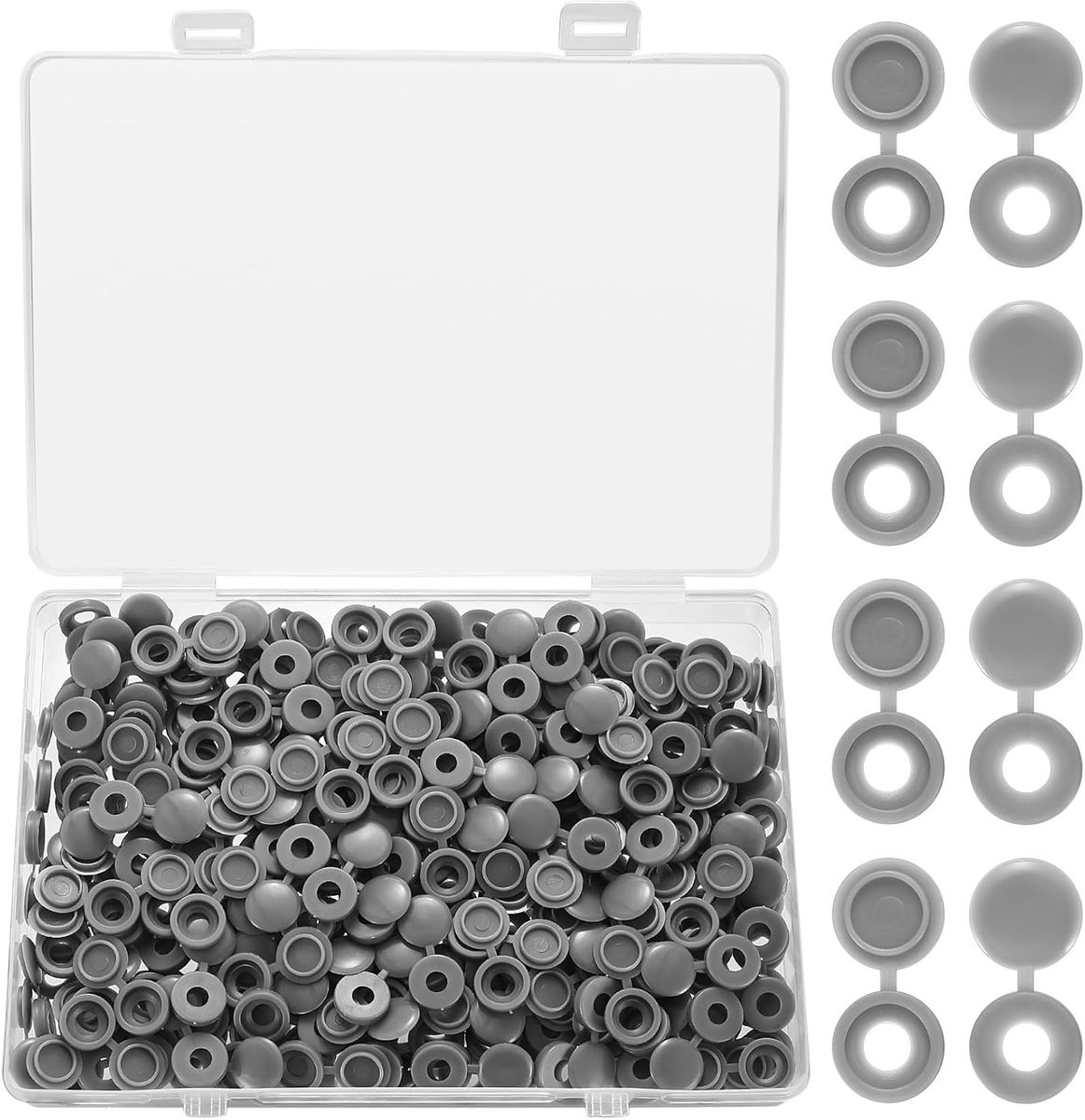250 stuks Kunststof Schroefdoppen 5mm - Decoratieve Beschermkappen voor Meubels