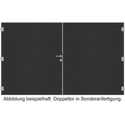 OSMO Alu-Fence Doppeltor auf Maß inkl. Beschlagset