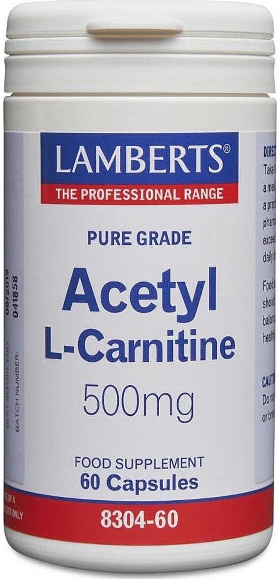 Lamberts Acetyl L-Carnitine 500 mg 60 caps