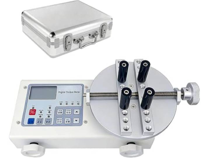Ultrapräziser Drehmomentprüfer Für Flaschenverschlüsse Mit LCD-Display, Track-/Peak-Modus-Test, Klemmdurchmesser 10–160 Mm, Für Getränkeflaschen, Spielzeugdeckel, Kosmetikdosen