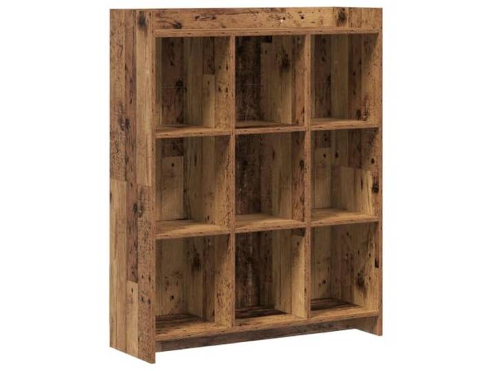 KTHLBRH Bettkasten 140 x 200 cm Eiche Braun Lattenrost inklusive, offene Fächer, mehrschichtiges Holz, Montage erforderlich