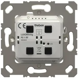 Theben 4800625 LUXORliving 2-/4-fach Funk-Taster mit Schaltaktor KNX LUXORliving PS 1 RF