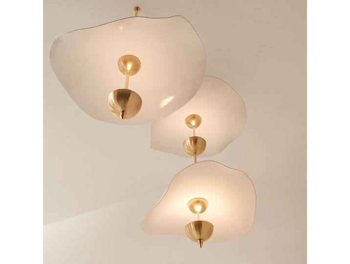 Lampes suspendues nordiques en or, design de mode, en forme de fleur, lampes de cuisine, salon, décoration intérieure, suspension LED en acrylique