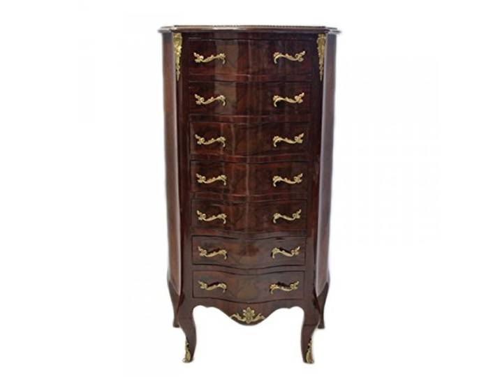 Casa Padrino Barock Kommode mit 7 Schubladen Model Mahagoni