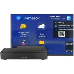 QNAP KoiBox-100W Intel Celeron TGL 6305 DDR4 1xGbE RJ45 video conferencing, NAS, Schwarz