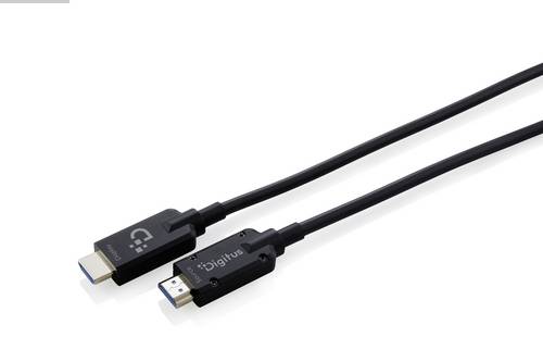 Digitus HDMI Verbindungskabel HDMI-A Stecker 50m Schwarz AK-330128-500-S 8K UHD, 4K UHD, Geschirmt, Glasfaserband, Standard HDMI