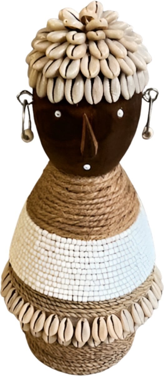 Primitive Men Shell Tabletop Decor Hoogte: 30 cm
