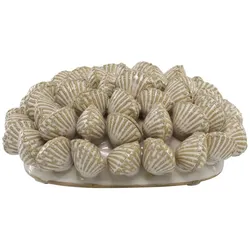 Chic Antique Koralle mit Muscheln für Deko, H6/L14,5/B14,5 cm creme