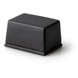 Continenta Butterdose für 125 g Butter, Keramik schwarz 3725