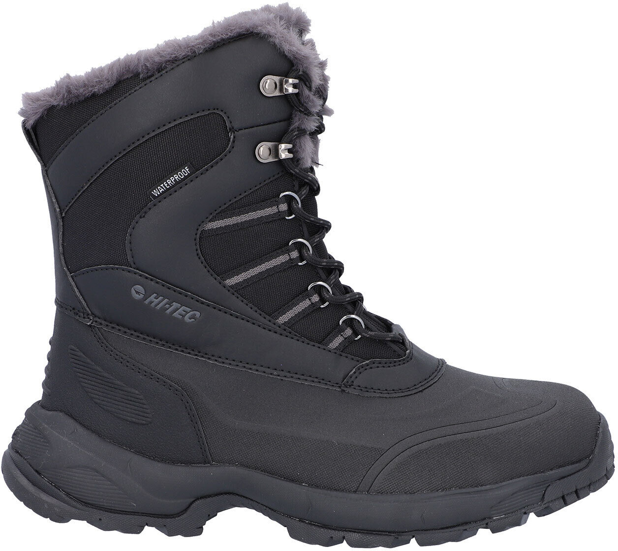 Schnürschuh HI-TEC "Hi-Tec Stiefel Aviemore Wp", Damen, Gr. 36, Normalschaft, schwarz (schwarz, dunkelgrau), 71% Synthetik, 29% Textil 100% Textil 90% EVA/10% Textil 100% Synthetik, Schuhe Schnürschuh schwarz, dunkelgrau 36, Normalschaft
