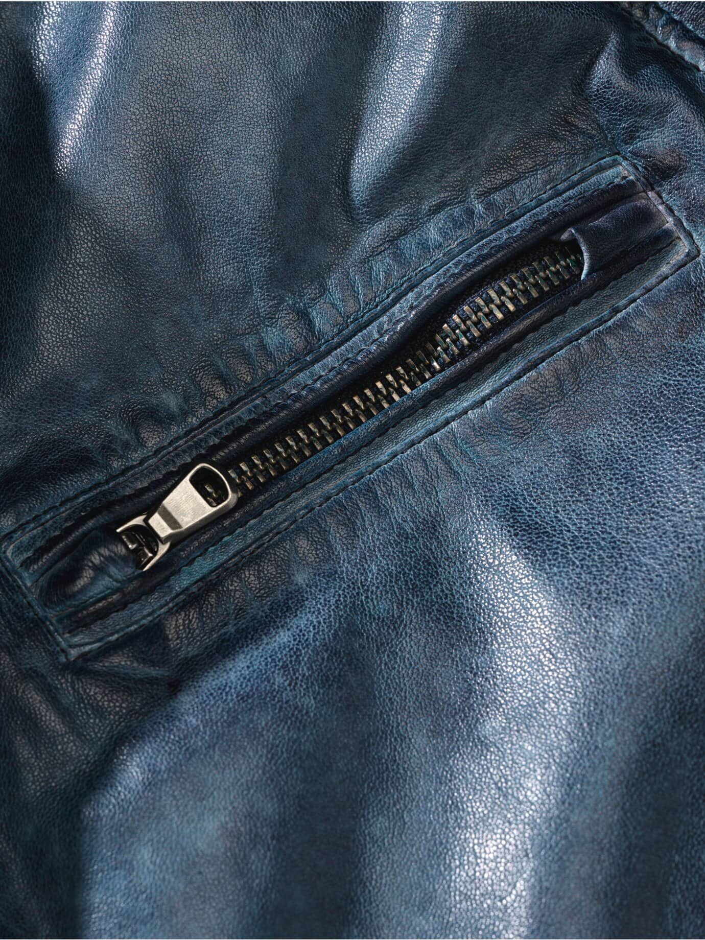 Mey & Edlich Lederjacke Figo Blau 50