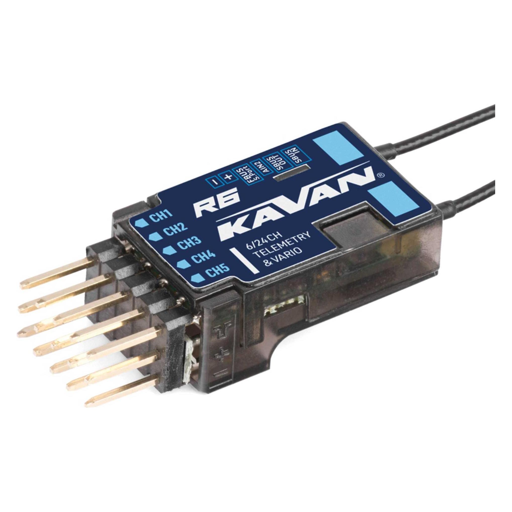 Kavan R6 VARIO 6-Kanal 2,4 GHz ACCESS und ACCST D16 Telemetrie-Empfänger mit S.BUS (KAV18.10006V)