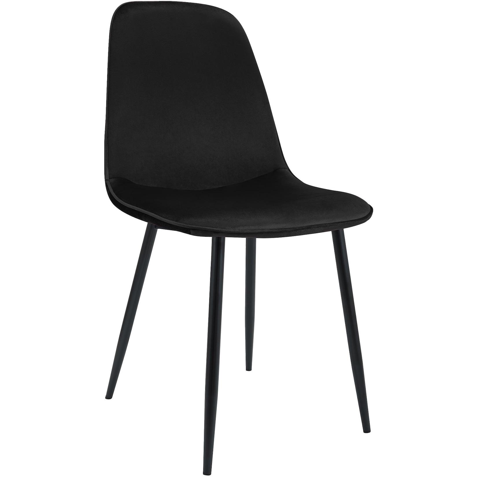 CLP Esszimmerstuhl Maryam Samt Farbe: schwarz, Material: Samt