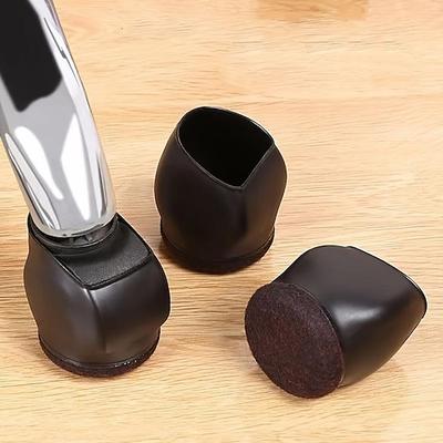5 x Bürostuhl-Lenkrollenschalen, Möbelfilz-Rollenbeinhüllen, Anti-Rutsch-Stopper, Hartholzboden-Teppichfliesen-Schutzmatte für Bett, Schreibtisch, Sofa, Computerspielstühle
