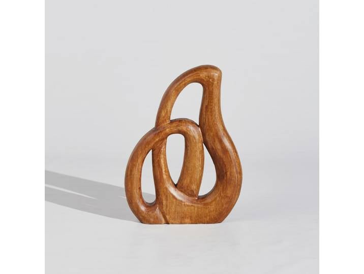 Abstrakte Statue aus Mangoholz, H47