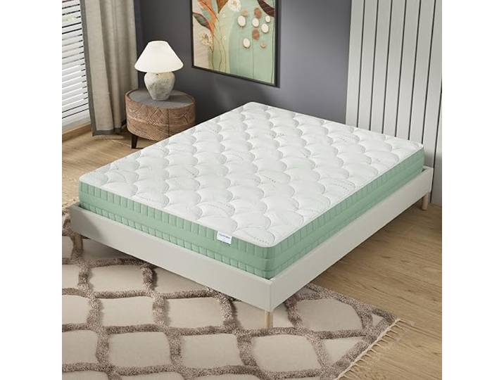 NOVEMBER Matratze Maia – Pflanzlicher Memory-Schaum & Aloe Vera Bezug – Ökologisch – Nachhaltige Materialien – Langlebig für reinen & gesunden Schlaf – 180x200cm – 22cm Höhe