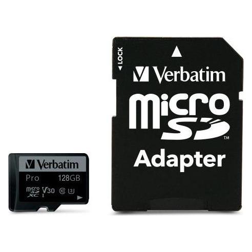 Verbatim Pro U3 (128 GB, microSDXC, U3, UHS-I) (47044)