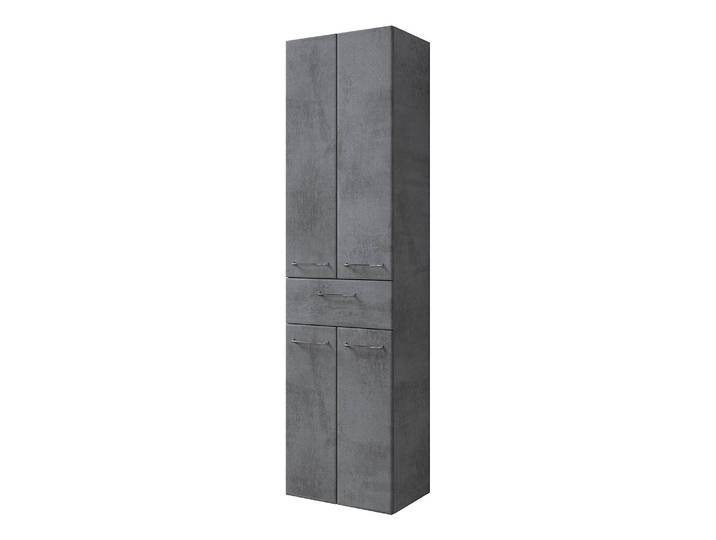 Hochschrank - 50 cm Typ B 50 x 186 x 33cm Grau/Dunkelgrau