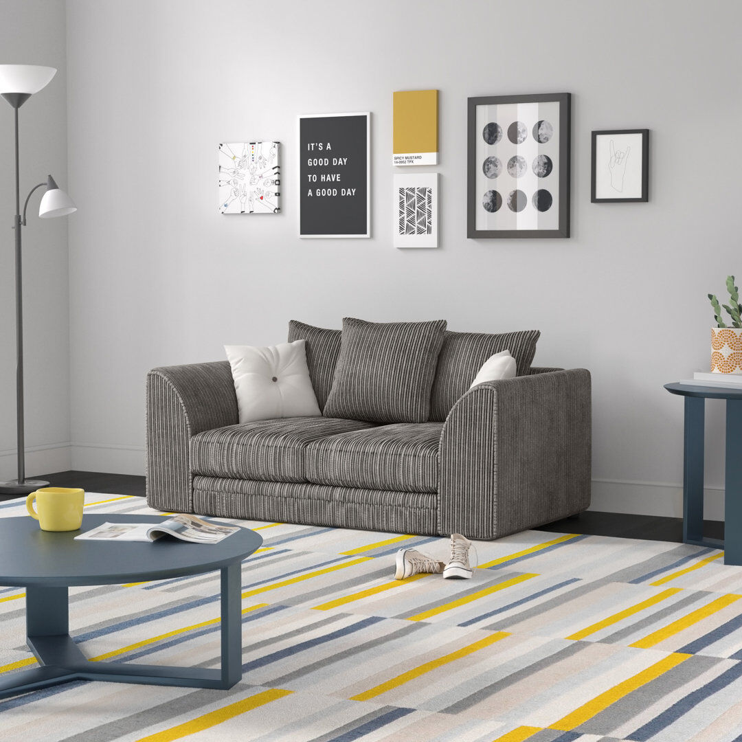 Zipcode Design Simsbury 2 - Piece Living Room Set Charcoal 2