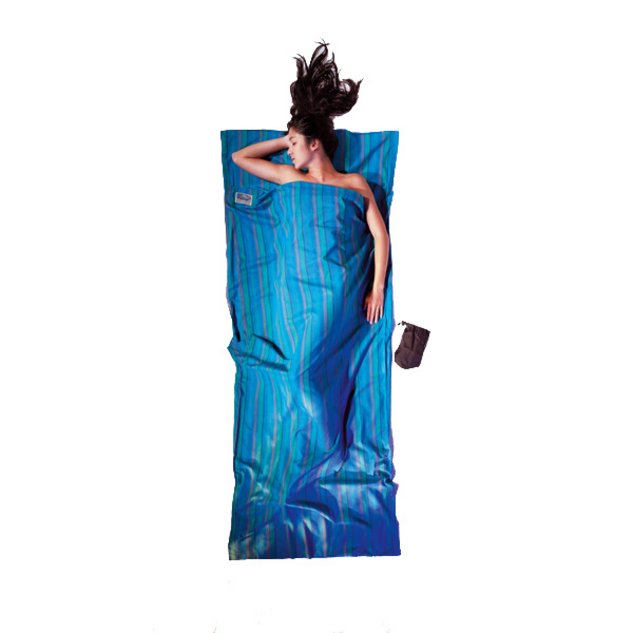 Cocoon TravelSheet Cotton Schlafsack Hüttenschlafsäcke & Inlets blau Größe max. 210cm Trekking